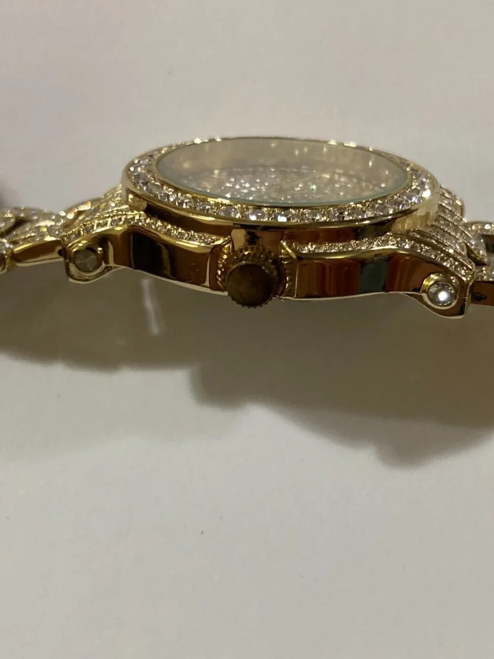 Men's Techno Pave Watch 7341 Gold